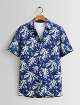 Blue Snow Mens Half Sleeves Shirts - XPST