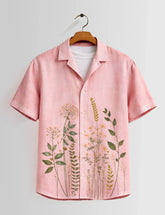Pink Corn Mens Half Sleeves Shirts - XPST