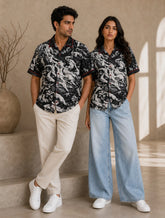 Mankind Black Unisex Half Sleeves Shirts - XPST