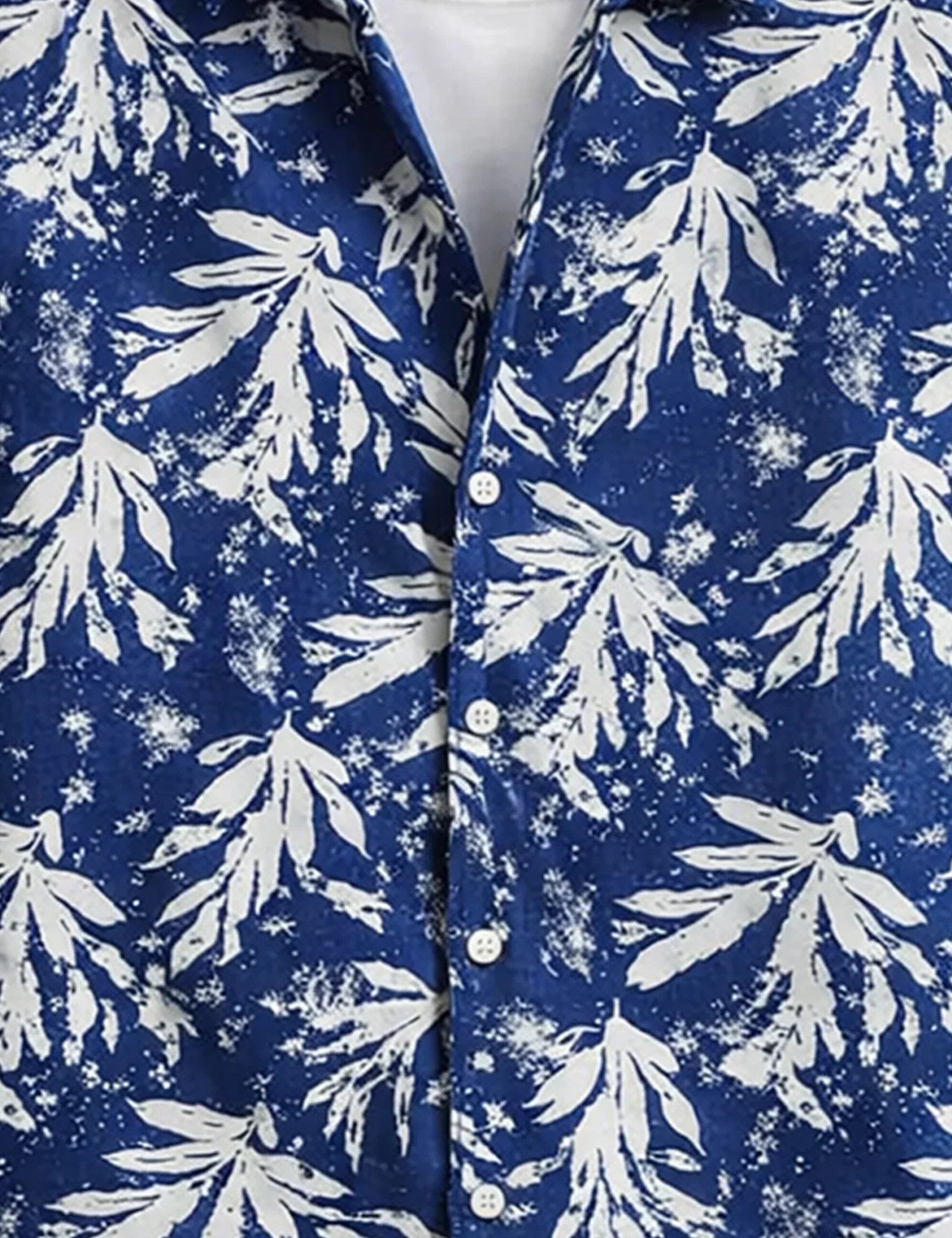Blue Snow Mens Half Sleeves Shirts - XPST