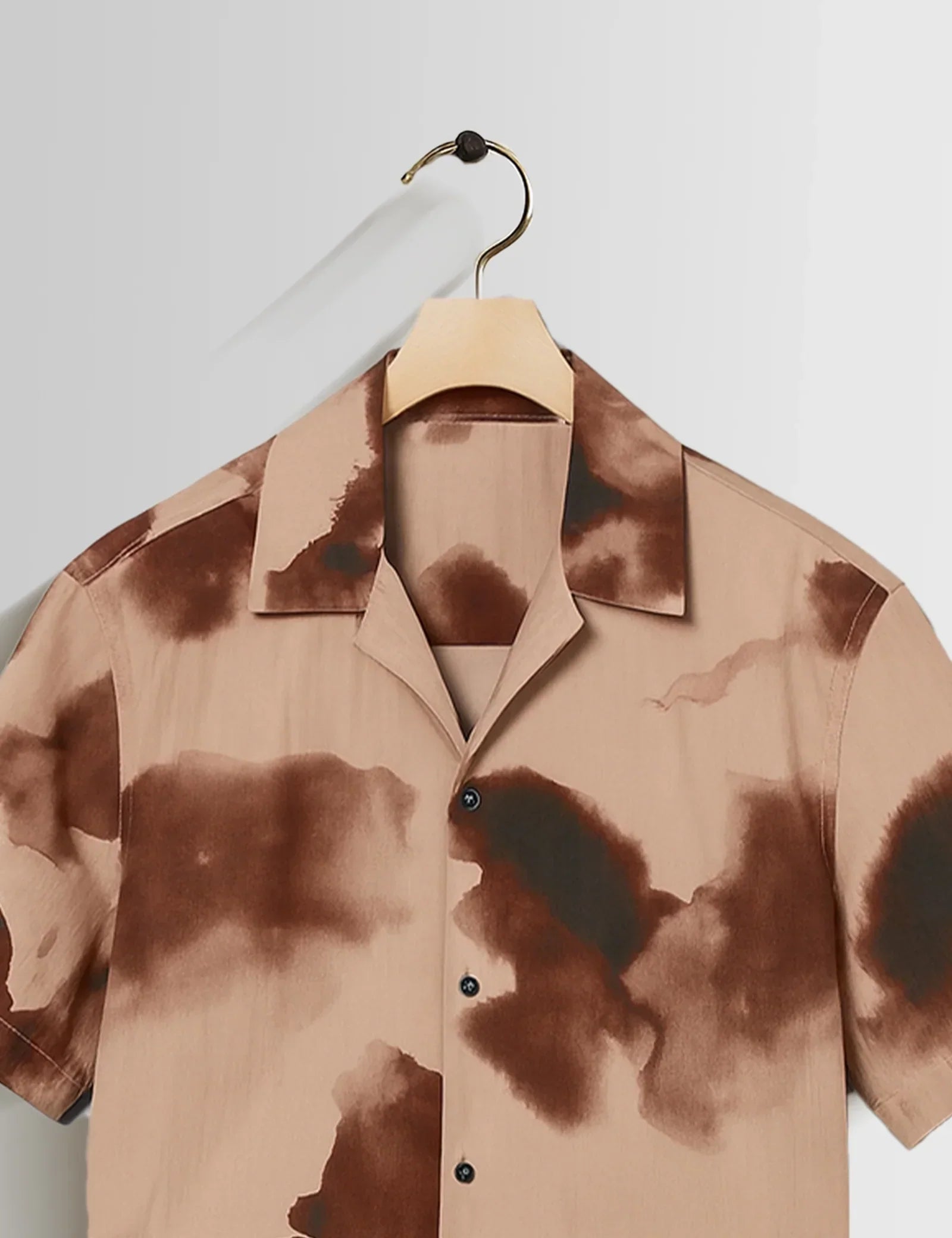Brown Patch Printed Unisex Half Sleeves Shirts - XPST