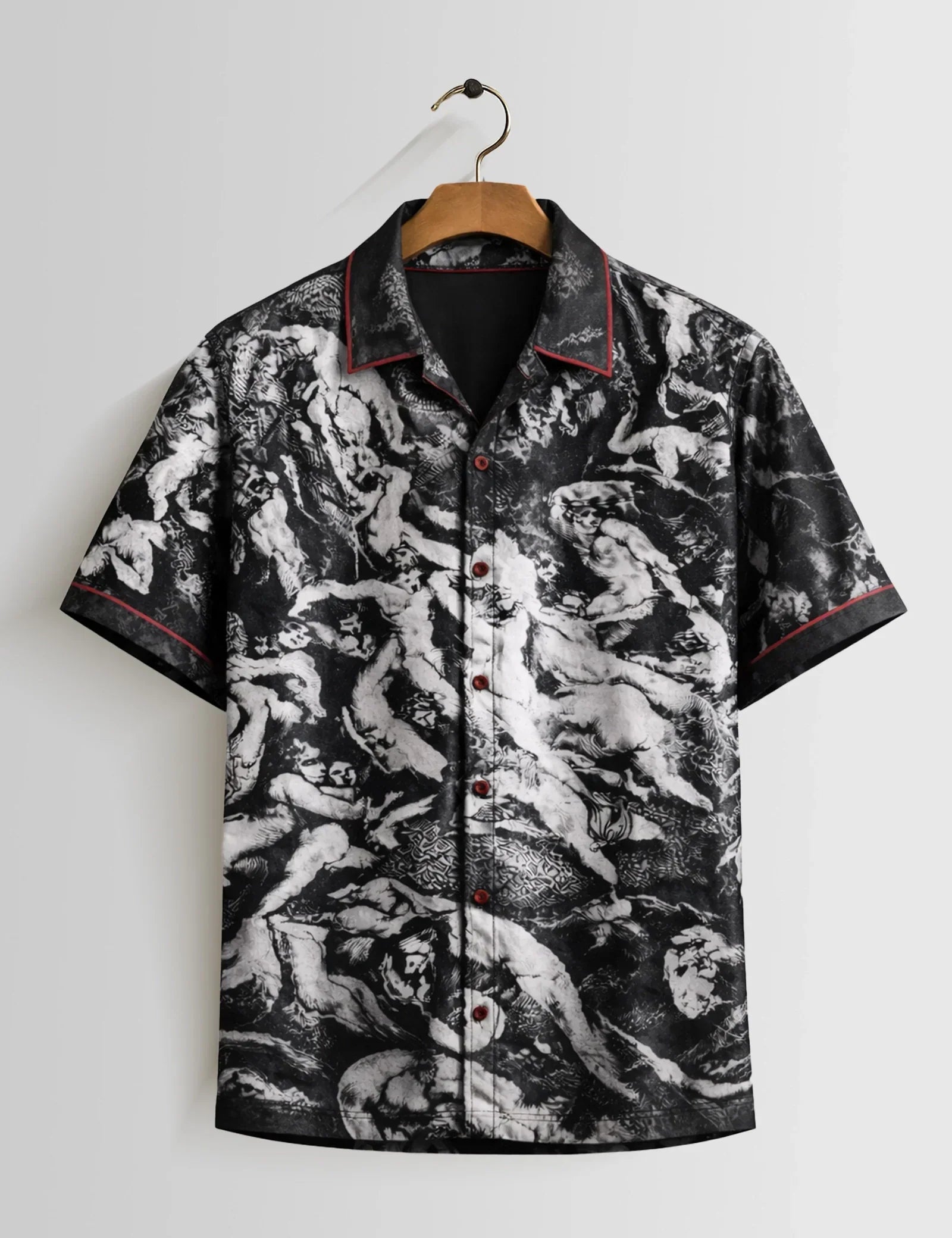 Mankind Black Unisex Half Sleeves Shirts - XPST