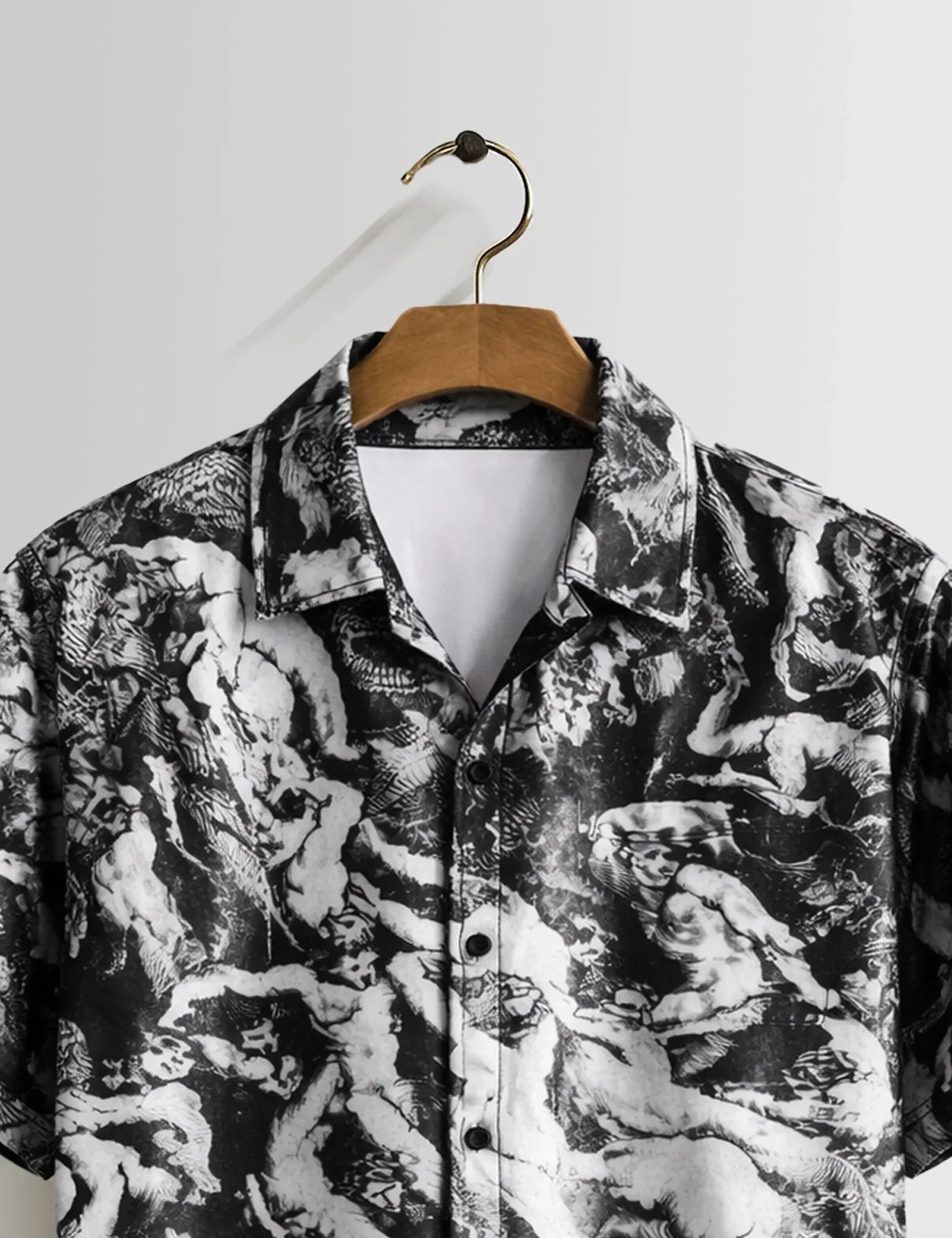 Mankind Outline Piping Mens Half Sleeves Shirts - XPST