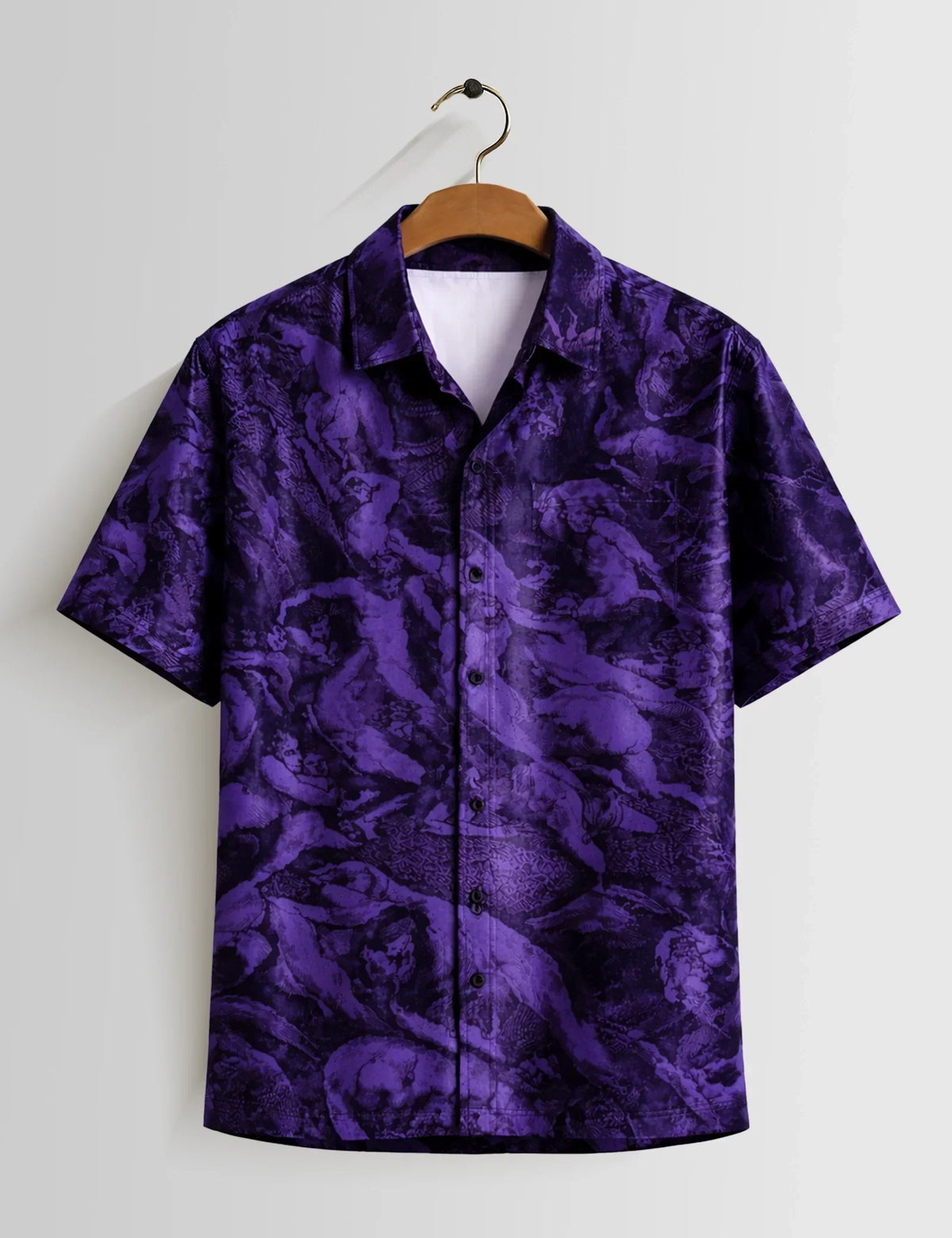 Mankind Purple Mens Half Sleeves Shirts - XPST
