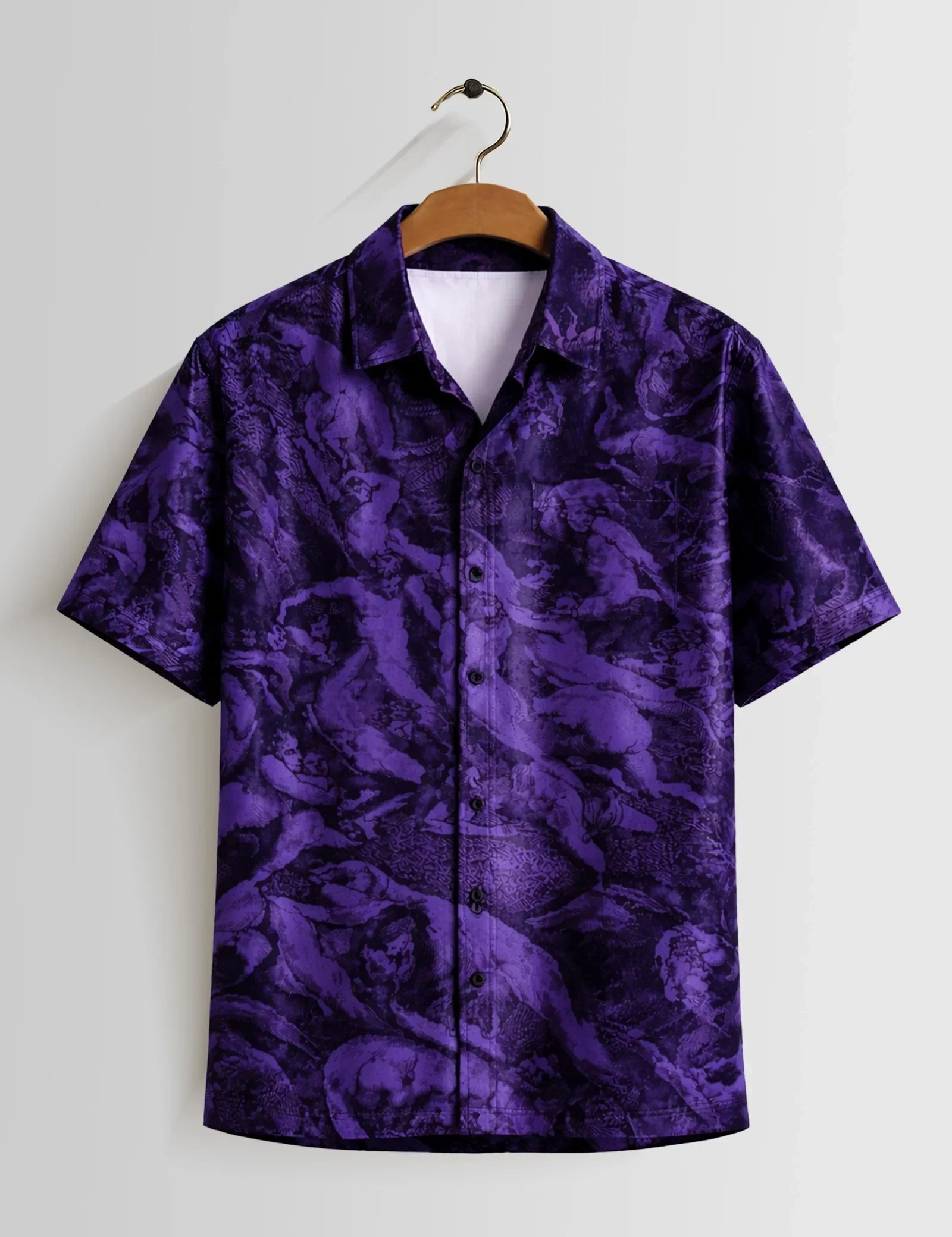 Mankind Purple Unisex Half Sleeves Shirts - XPST