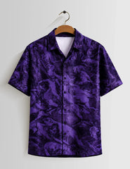 Mankind Purple Unisex Half Sleeves Shirts - XPST