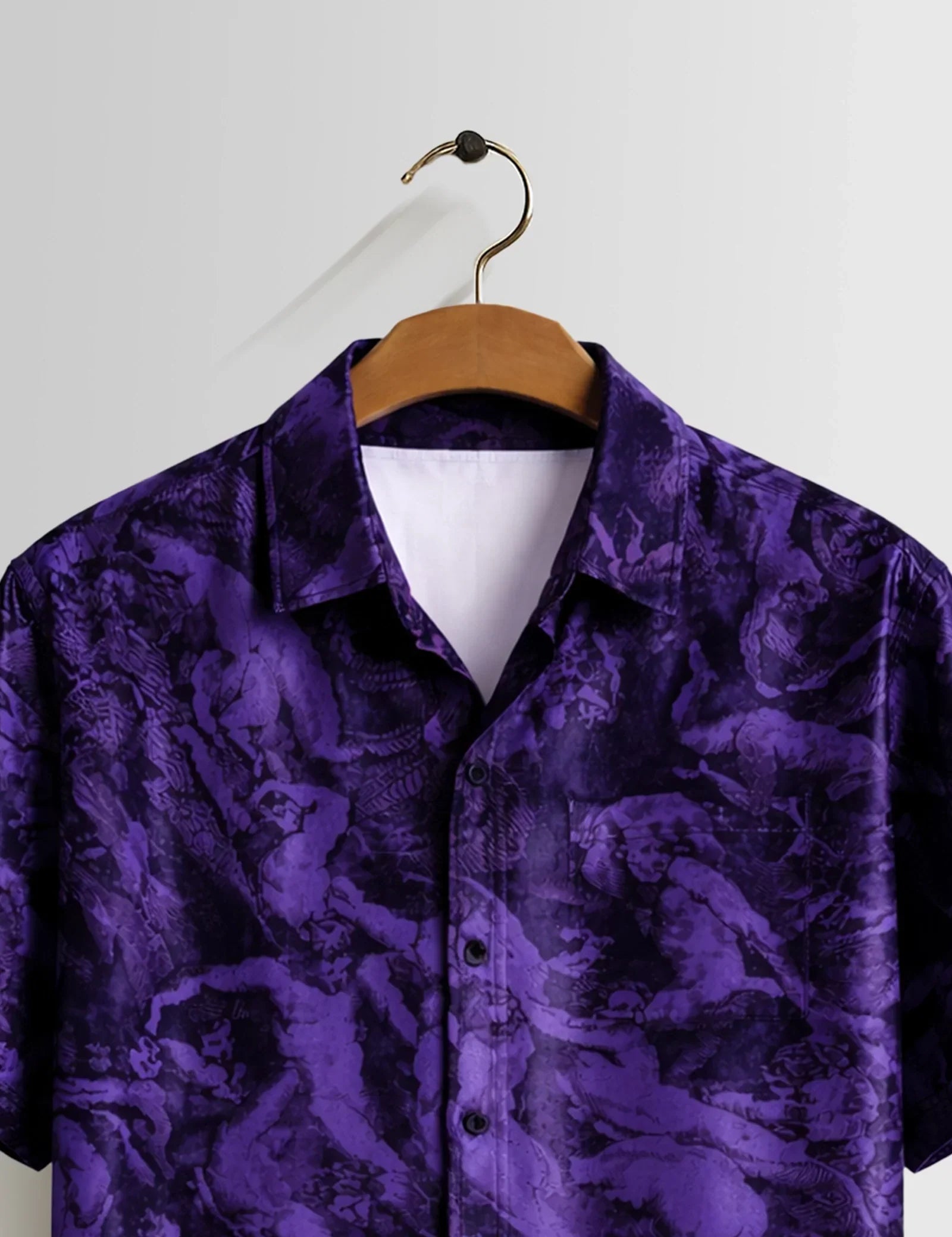 Mankind Purple Mens Half Sleeves Shirts - XPST