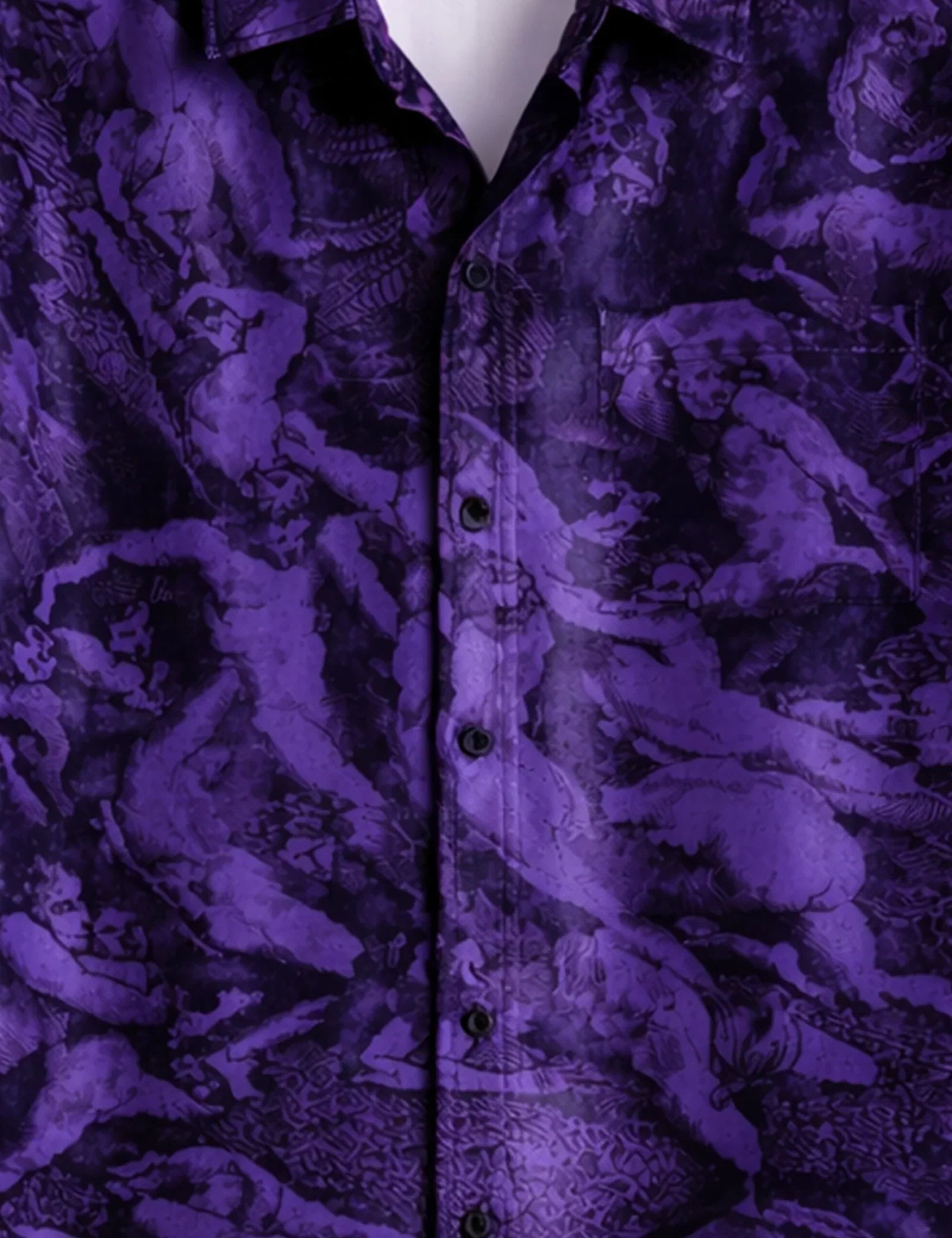Mankind Purple Mens Half Sleeves Shirts - XPST