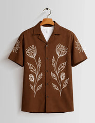 Maroon Outline Unisex Half Sleeves Shirts - XPST