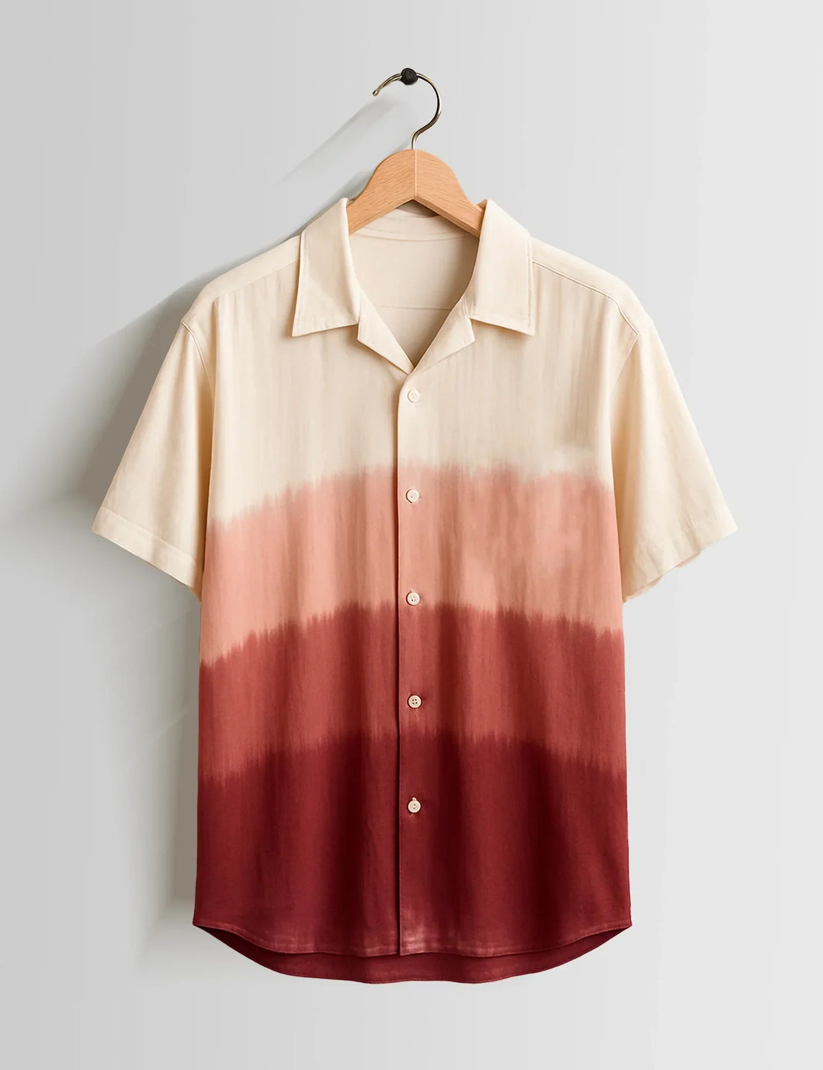 Maroon Shade Printed Mens Half Sleeves Shirts - XPST