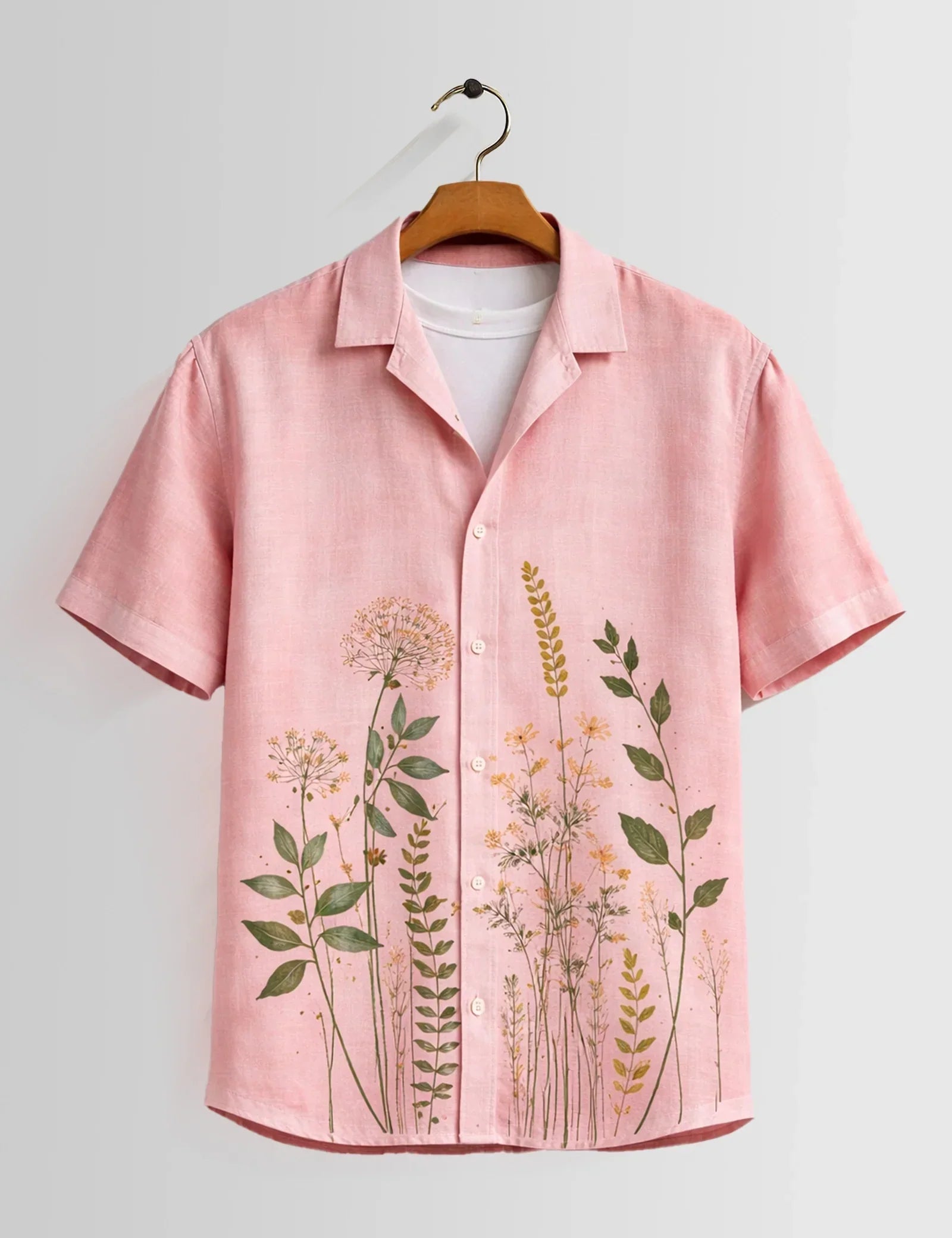 Pink Corn Unisex Half Sleeves Shirts - XPST
