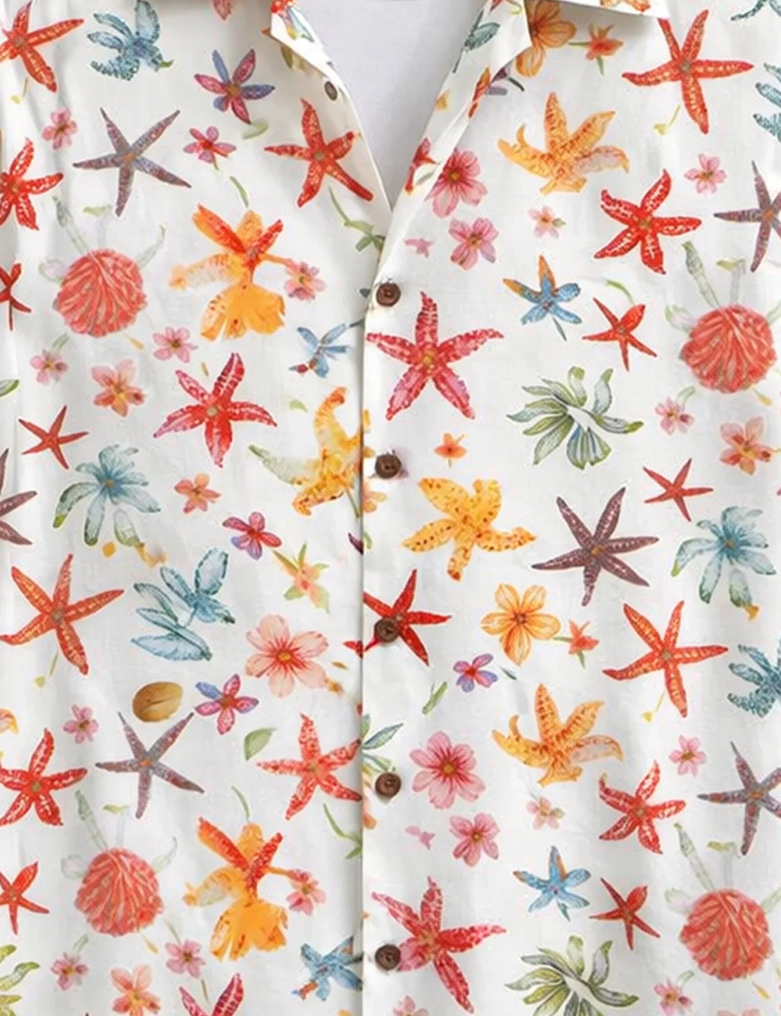 White Stars Mens Half Sleeves Shirts - XPST