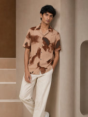 Brown Patch Printed Unisex Half Sleeves Shirts - XPST