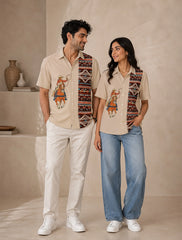 CowBoy Printed Unisex Half Sleeves Shirts - XPST