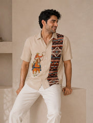 CowBoy Printed Unisex Half Sleeves Shirts - XPST