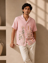 Pink Corn Unisex Half Sleeves Shirts - XPST