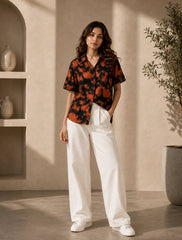 Tiger Pattern Unisex Half Sleeves Shirts - XPST